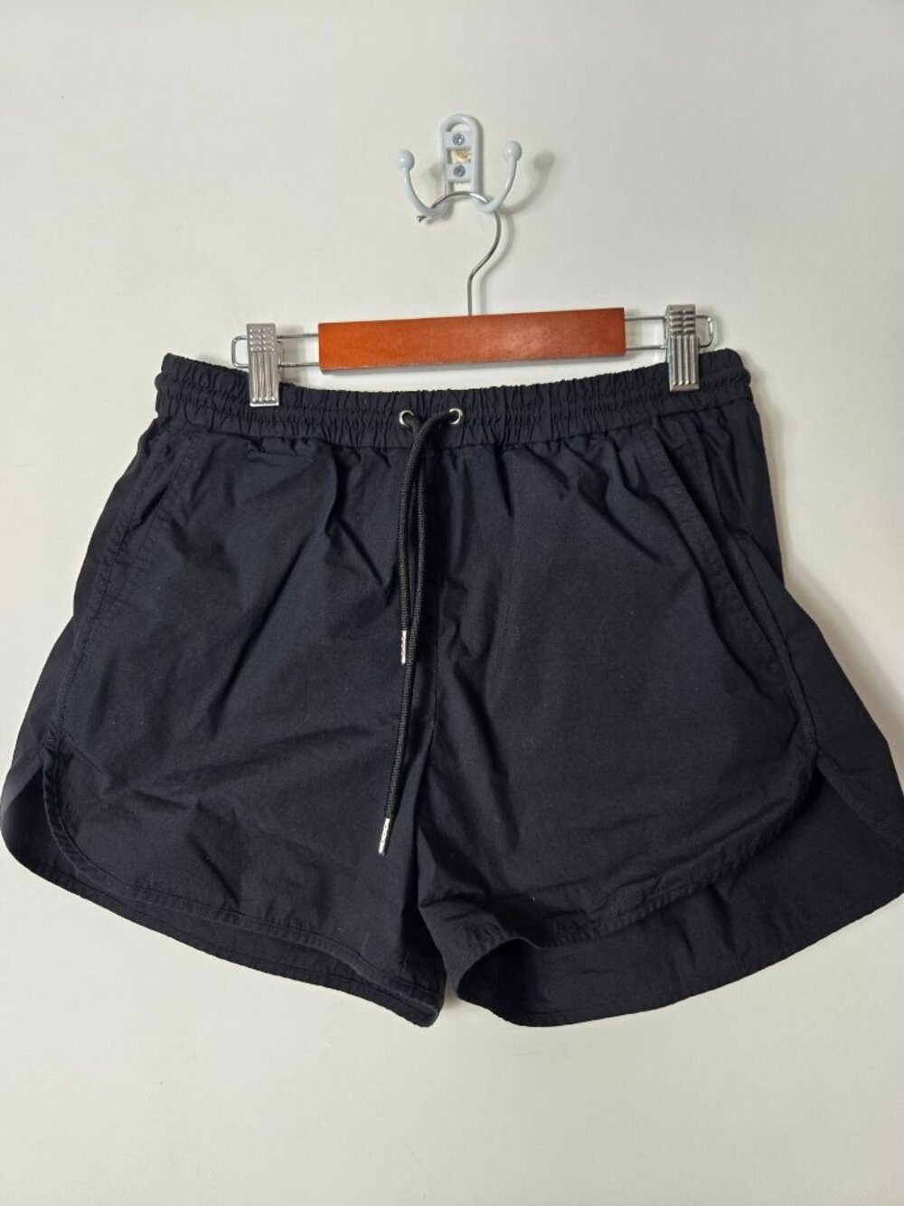 AYR The Sport Shorts Women's Size S Black Athletic Drawstring Lightweight